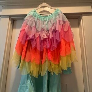 Cat & Jack Mint Dress with Colorful tulle